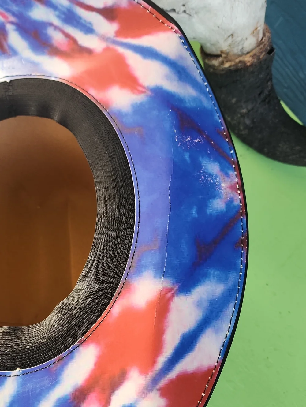 Bud Light Seltzer Americana Tie-Dye Cardboard Cowboy Hat OSFM Festival